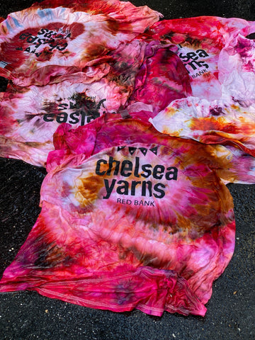 Ice Dyed Short Sleeve T-Shirt Pinks